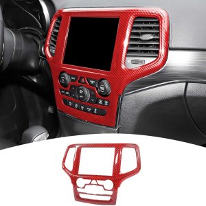 Cubierta para panel de navegación con bisel central para Grand Cherokee Center Dash compatible con Jeep Grand Cherokee 2019 2020, accesorios Cubierta para panel de navegación con bisel central para Grand Cherokee Center Dash compatible con Jeep Grand Cherokee 2019 2020, accesorios