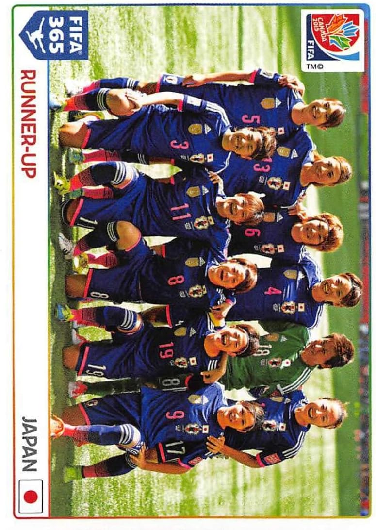 2015-16 Panini FIFA 365 Stickers Soccer #68 Runner-UpJapan Trading Card Sized Album Sticker
