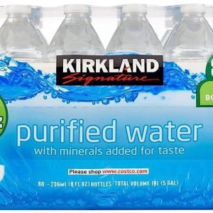 Kirkland Signature – Agua purificada (botella de 8 onzas líquidas, 80 unidades) Kirkland Signature – Agua purificada (botella de 8 onzas líquidas, 80 unidades)