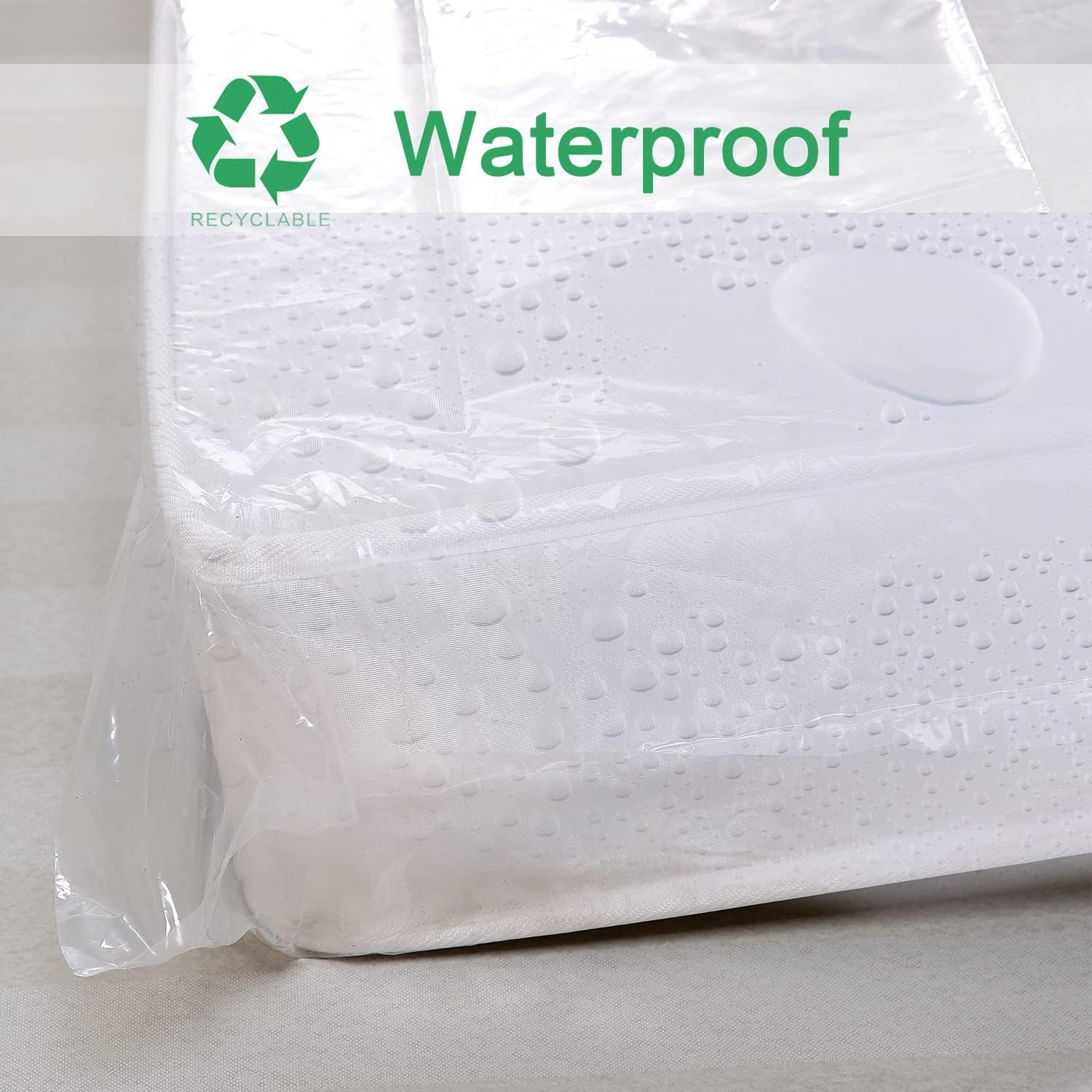Bolsa de colchón de 4 mil para mudanza y almacenamiento, bolsa de almacenamiento de colchón individual XL, bolsas de plástico resistentes para