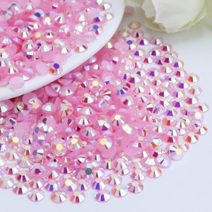 3000 diamantes de imitación de resina de 0.118 pulgadas con parte trasera plana, color rosa claro AB para tazas, botellas, vasos, decoración de 3000 diamantes de imitación de resina de 0.118 pulgadas con parte trasera plana, color rosa claro AB para tazas, botellas, vasos, decoración de
