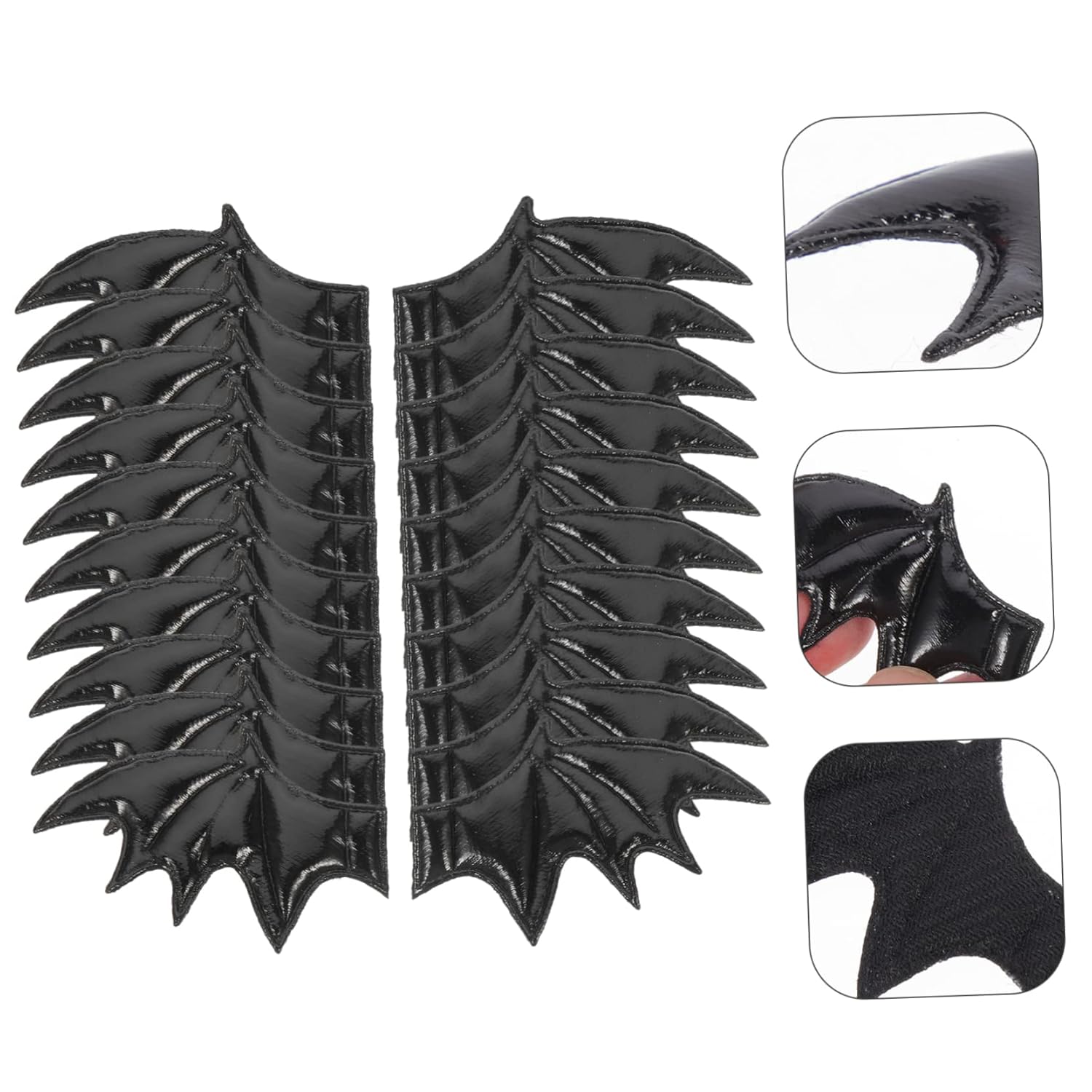 Abaodam 200 Pcs devil wings angel wings ornaments mini demon wings kids hats pretend play dress up sublimation angel wings ornament blanks
