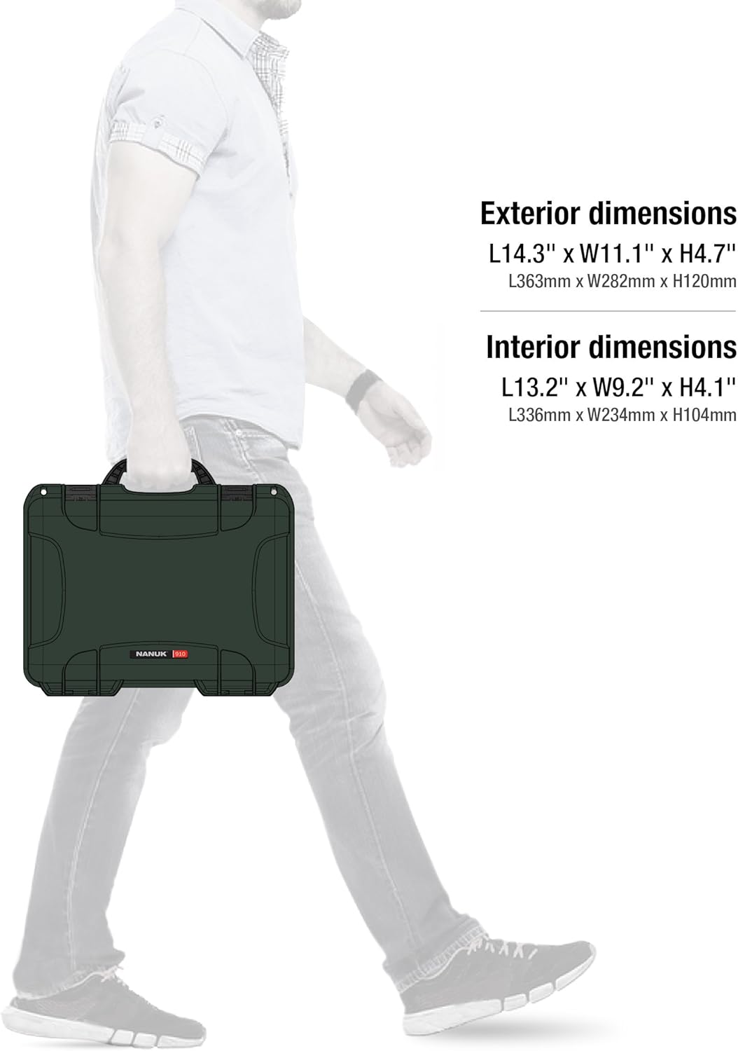 Nanuk Funda 910 con espuma (C0798) DJI OSMO Mobile 6 – Oliva