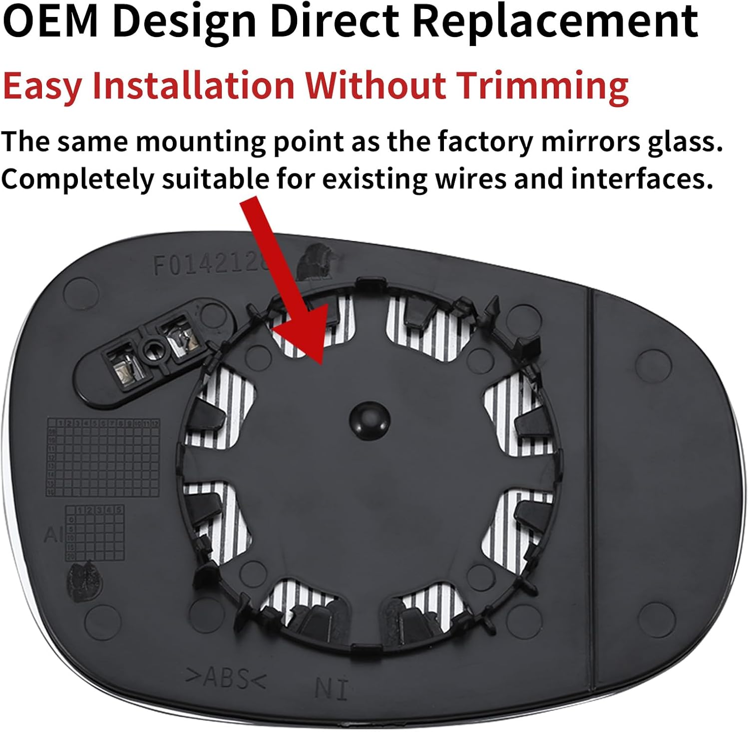 Espejo lateral del conductor de repuesto para BMW Serie 3 E90 E92 2008 2009 2010 2011 2012  Espejo lateral izquierdo, espejo retrovisor de vidrio