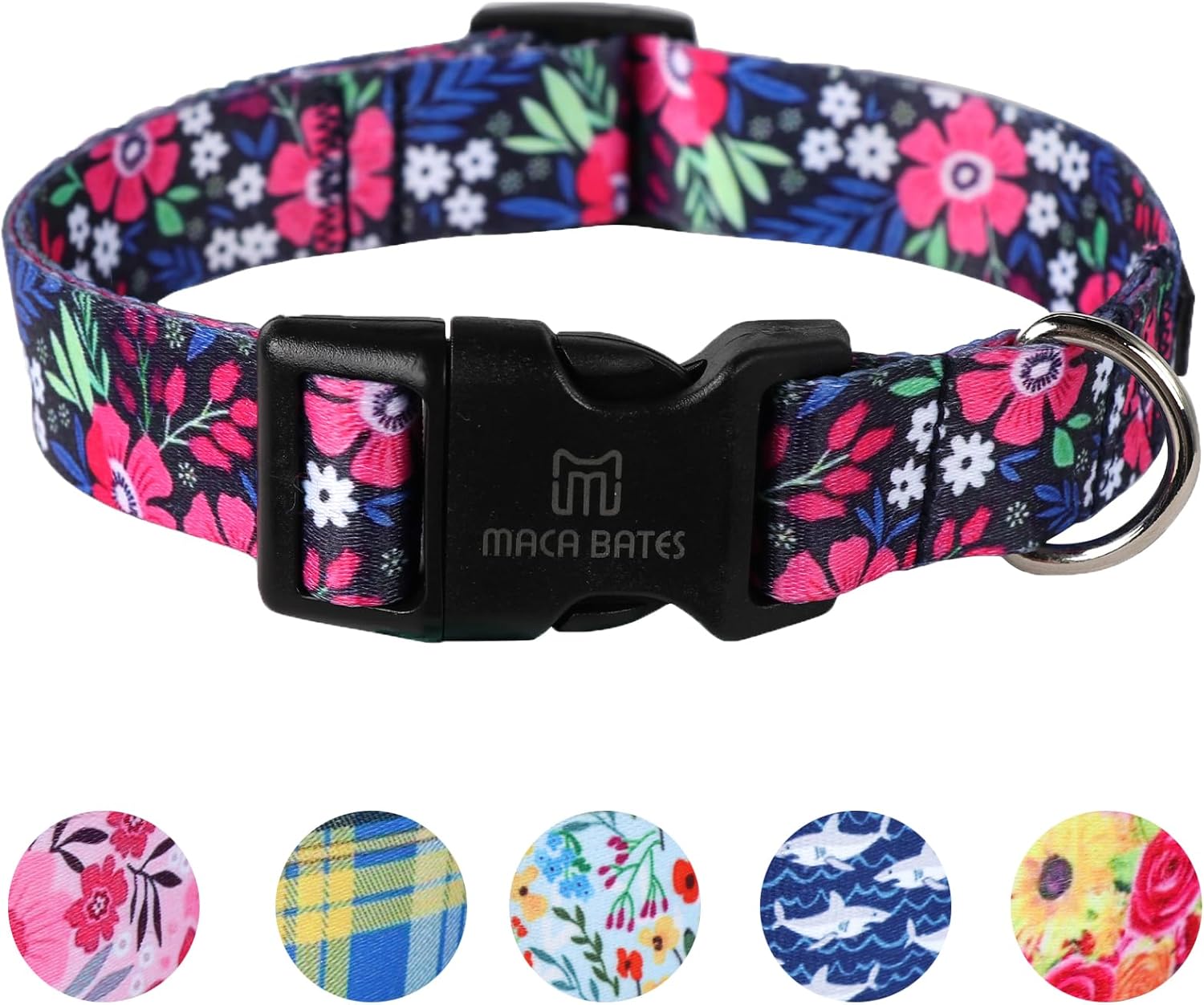 Maca Bates – Collar de primavera para perro con diseño de flores, para niñas y niños, hembra, macho, para Perros, Chihuahua, Pitbull, regalo de