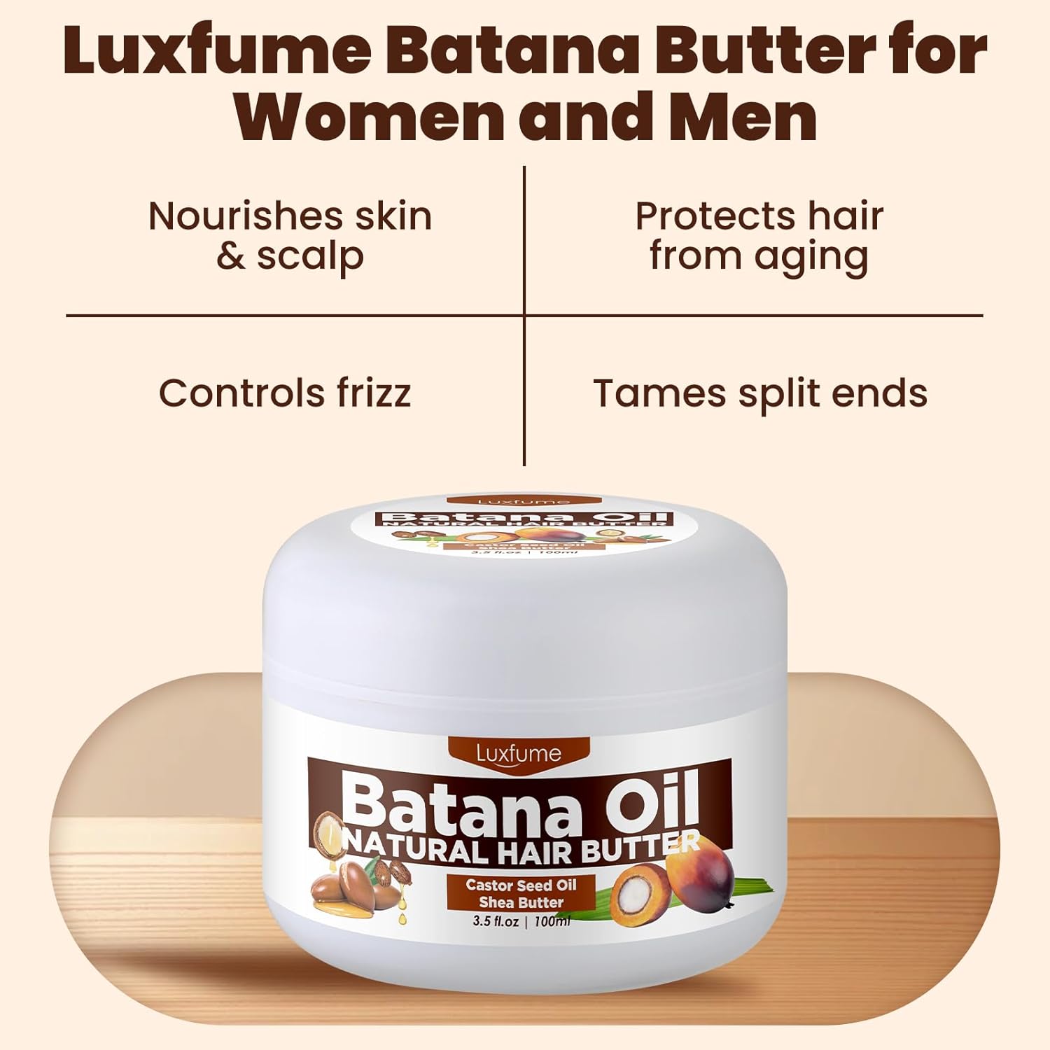 Aceite de batana natural adecuado para todo tipo de cabello, aceite de batana crudo que mejora la fuerza del cabello, previene la pérdida de