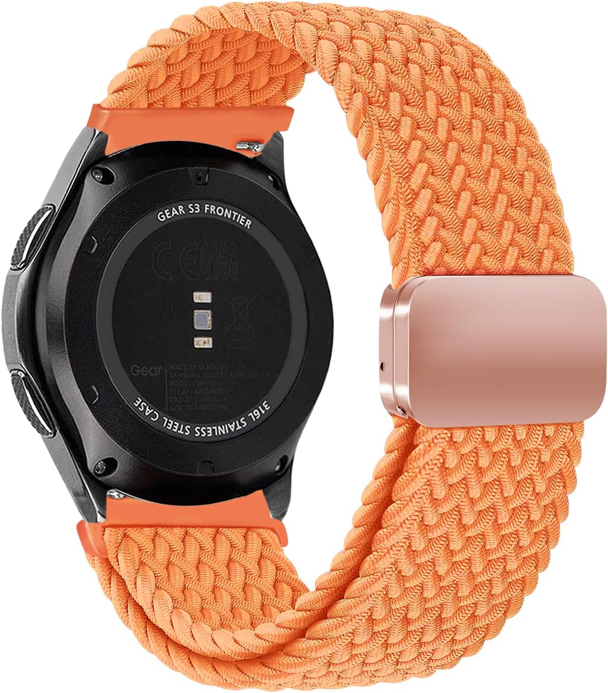 iBazal Compatible con Galaxy Watch de 1.81 pulgadasGalaxy Watch 3 de 1.77 pulgadasGear S3 Frontier Classic Band Nylon trenzado elástico elástico