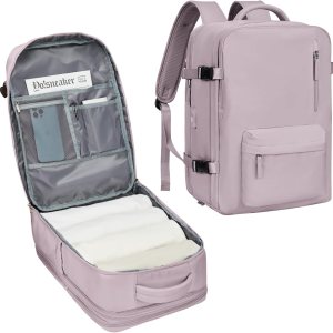 VECAVE Mochila de viaje para laptop, mochila aprobada para vuelos,Mochila deportiva para universidad casual, J-rosa-2 VECAVE Mochila de viaje para laptop, mochila aprobada para vuelos,Mochila deportiva para universidad casual, J-rosa-2