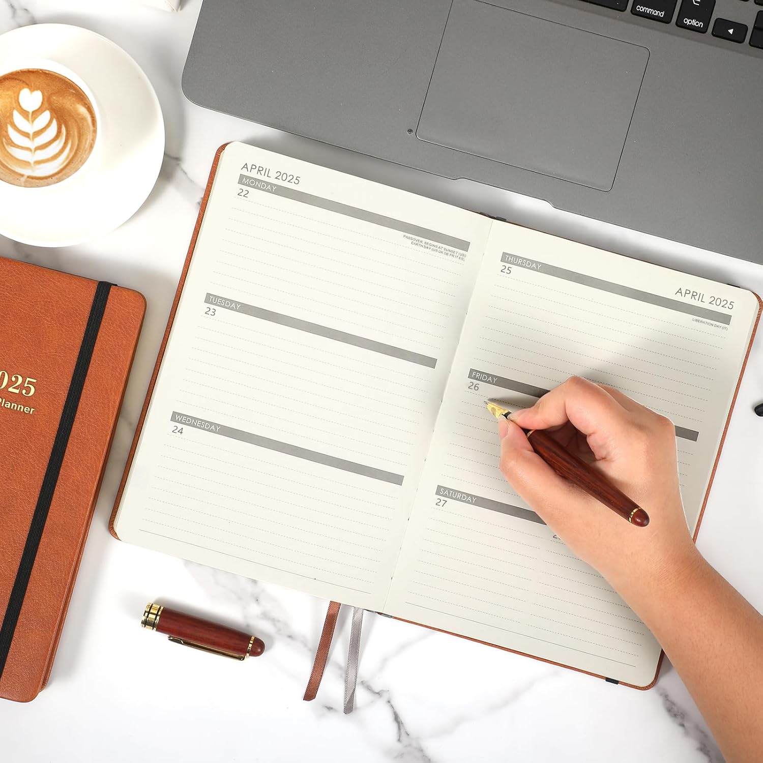 Planificador 2022 Planificador semanal y mensual 2022 con calcomanÃas de calendario enero 2022 diciembre 2022 575 x 825 pulgadas papel grueso A5 - Imagen 9