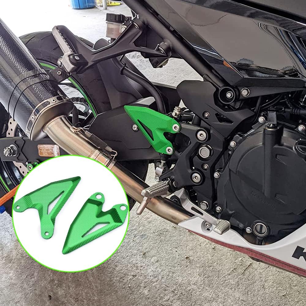 Accesorios para motos Rider Pie delantero Reposapiés trasero Juego de placas de talón Protector (para vehículo Kawasaki) NINJA400 Z400 NINJA 400 500