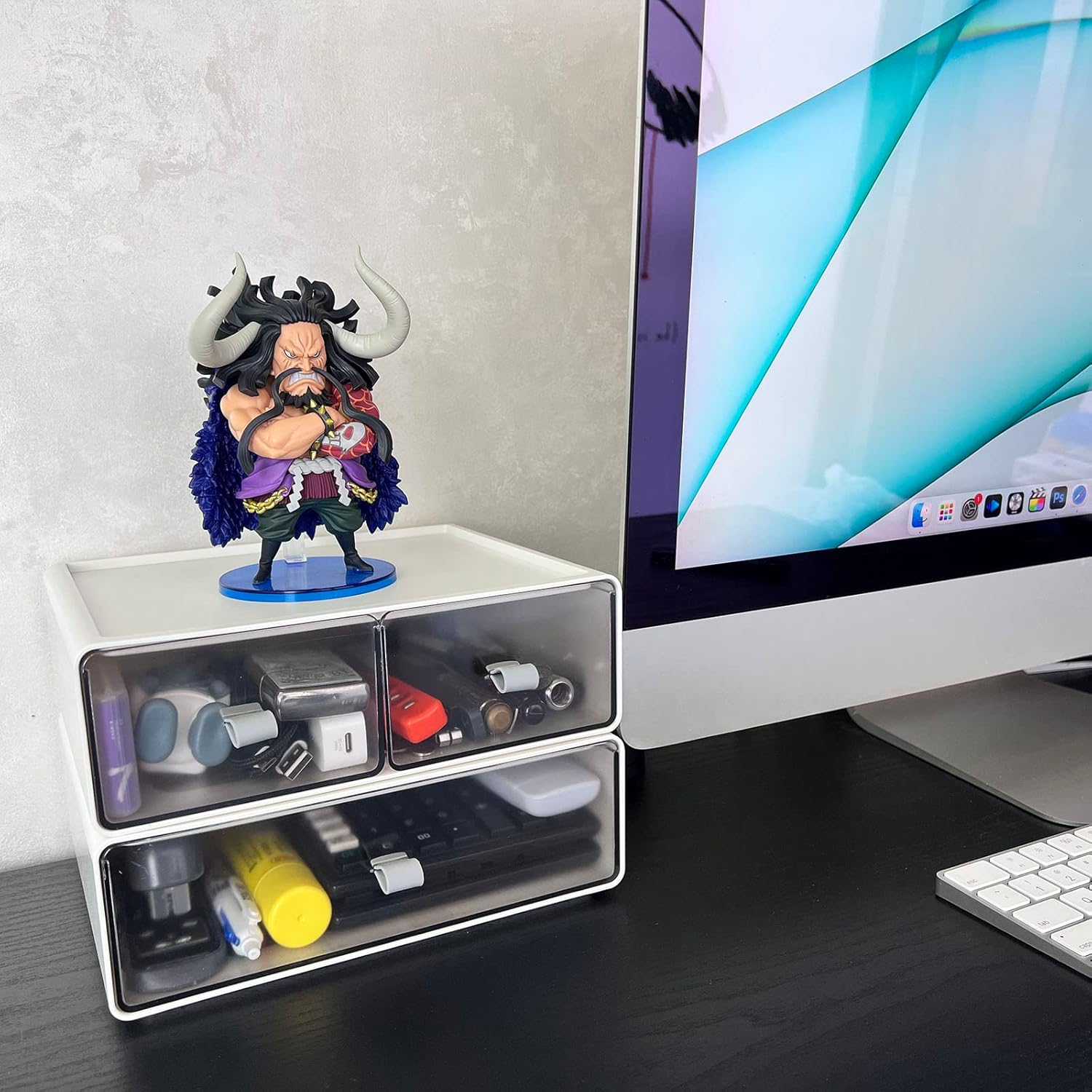 Desk Drawer Storage Box,Office Supplies Organizer, Plastic Cosmetic Organizer, Desktop Grocery Storage Box.For StationeryOffice SuppliesSchoolHome