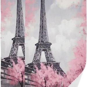 Kigai Pink Paris Tower – Juego de 2 toallas de mano suaves y absorbentes, toallas decorativas para baño, spa, gimnasio, 28 x 14 pulgadas Kigai Pink Paris Tower – Juego de 2 toallas de mano suaves y absorbentes, toallas decorativas para baño, spa, gimnasio, 28 x 14 pulgadas