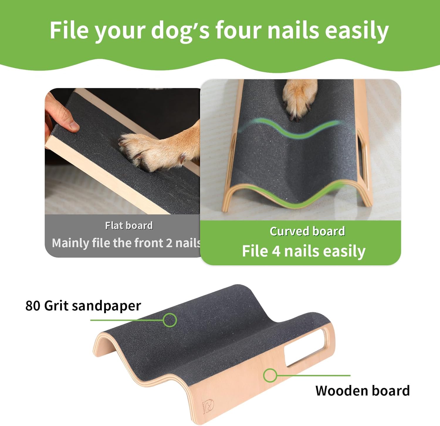 Almohadilla para rascar en forma de M para uñas, lima de uñas de perro, juguete para el mantenimiento de uñas de perro, uñas laterales acortadas