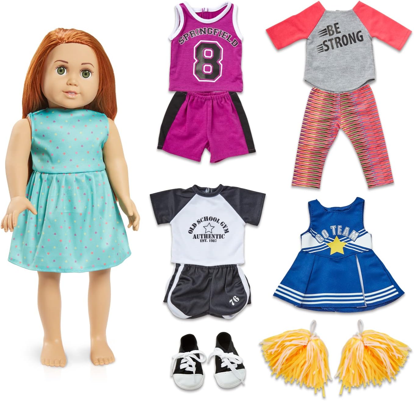 Springfield – Muñeca Olivia de 18 pulgadas con kit de atuendo deportivo