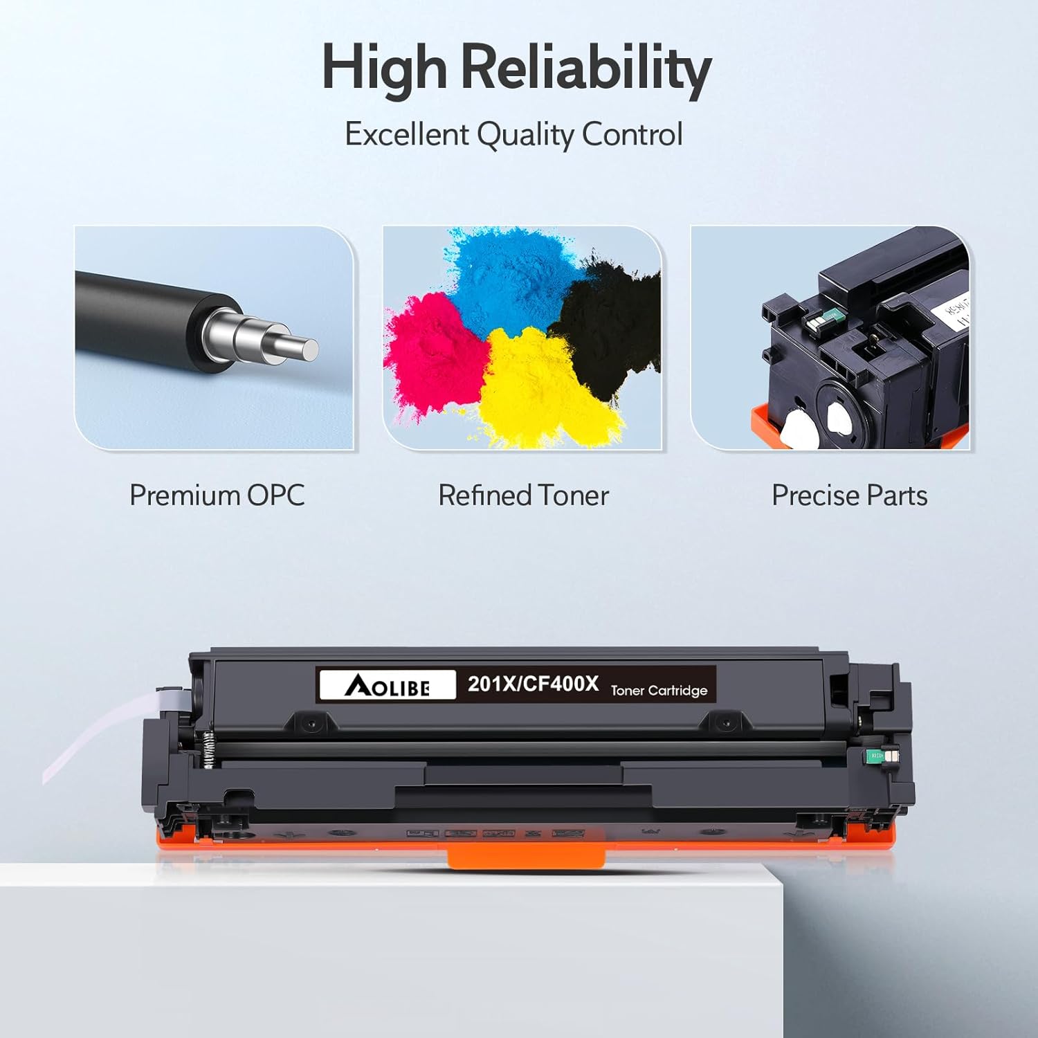 201X – Cartucho de tóner compatible con HP 201X 201A, 4 unidades CF400A CF401A CF402A CF403A de alto rendimiento para HP Color Laserjet Pro MFP