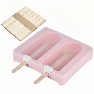 Juego de 2 moldes para paletas bonitas, 2 piezas, moldes para hacer helados, moldes para helados, accesorios de cocina, fácil liberación, leche Juego de 2 moldes para paletas bonitas, 2 piezas, moldes para hacer helados, moldes para helados, accesorios de cocina, fácil liberación, leche