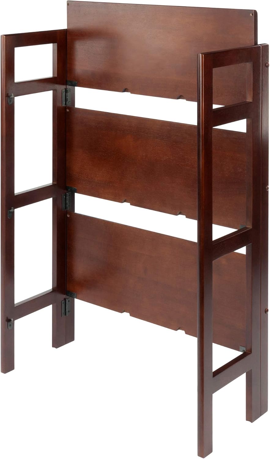 Winsome Estantería de felpa de madera, nogal, 3