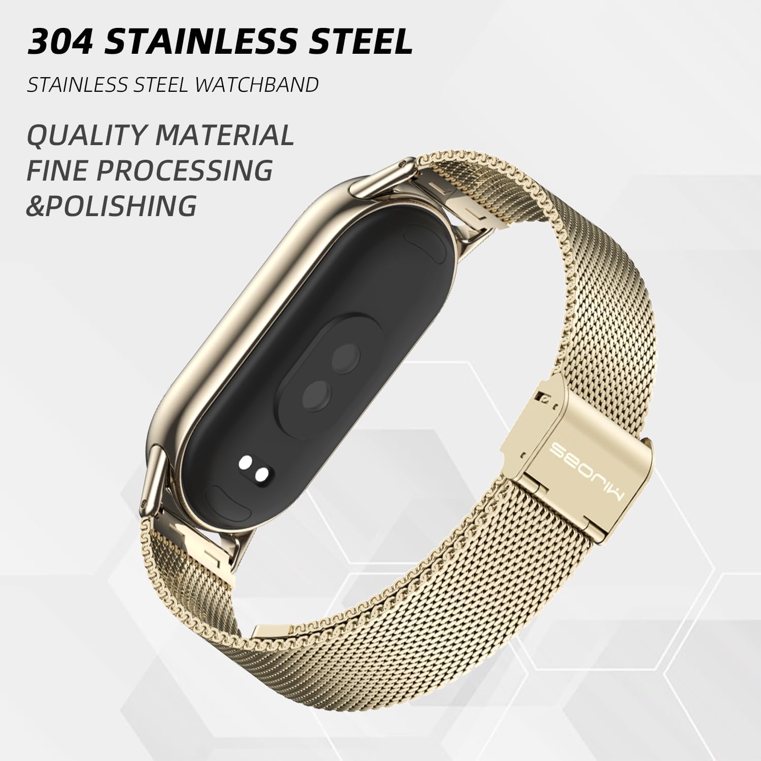 MIJOBS Correa para Xiaomi Mi Band 8Mi Band 9 Correa de repuesto transpirable para Mi Fit Band 98 SmartWatch Straps Pulsera Pulsera para Mujeres