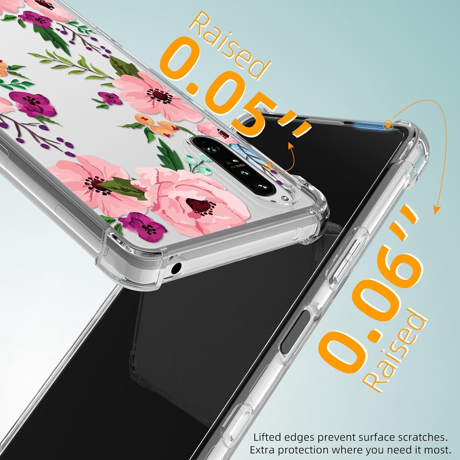 DNTMZIN Funda para Samsung Galaxy S20 FE, funda transparente de TPU para mujer, funda de teléfono para mujer, diseño floral, suave y flexible, a