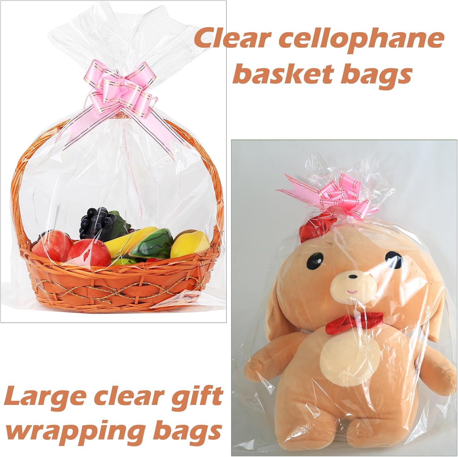 Bolsas de celofán resellables transparentes grandes de 14 x 20 pulgadas para productos de embalaje, 300 bolsas de regalo autosellantes, bolsas de