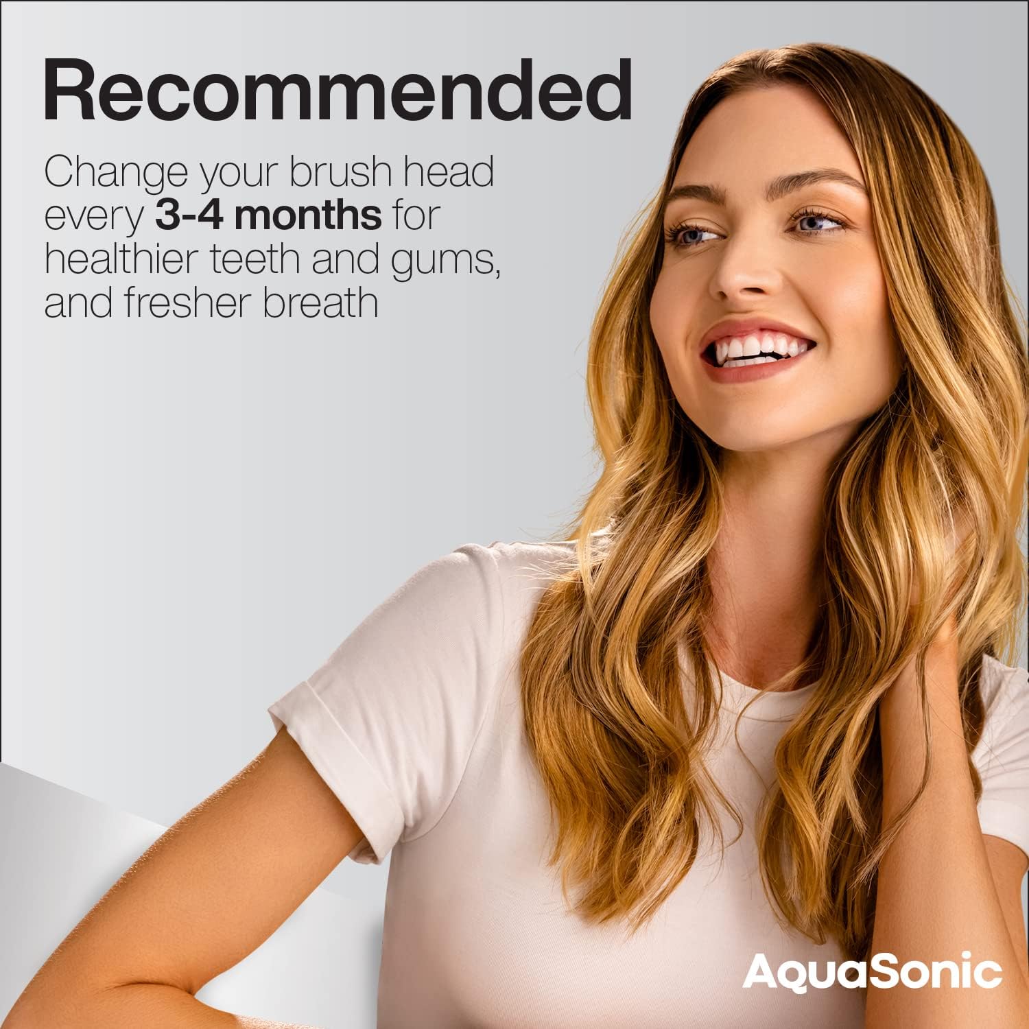 AquaSonic Icon – Cabezales de cepillo de repuesto  Compatible con AquaSonic Icon Cepillo de dientes  2 cabezales de cepillo  para dientes normales y
