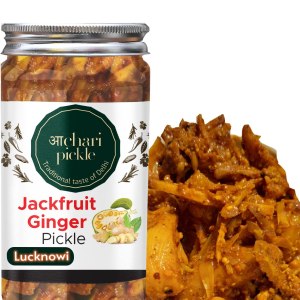 Lucknowi Kathal & Adrak Ka Achar I Encurtido Sabroso Achar Casero (400 gm) Jaca y Pepinillo de jengibre I Pepinillo casero y orgánico Lucknowi Kathal & Adrak Ka Achar I Encurtido Sabroso Achar Casero (400 gm) Jaca y Pepinillo de jengibre I Pepinillo casero y orgánico