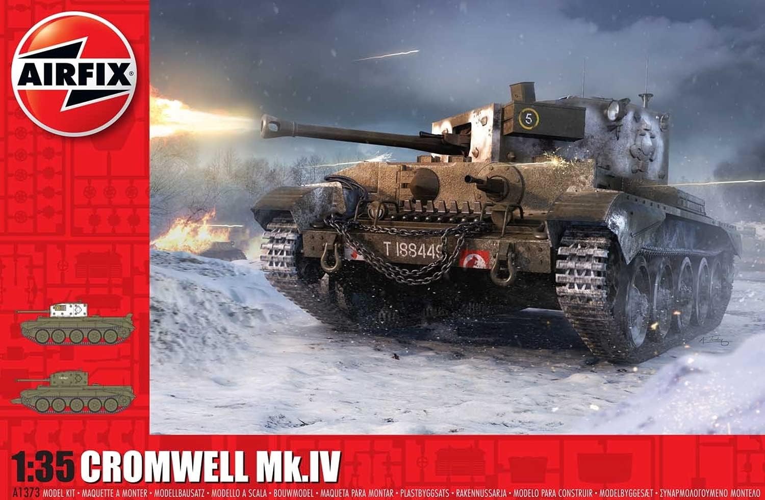 Airfix A27M Cromwell MK IVCruiser MK VIII 135 WWII Armadura de tanque militar Kit de modelo de plástico A1373