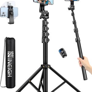 Trípode para teléfono, trípode de 70 pulgadas para iPhone celular, soporte de trípode para selfie stick con soporte remoto para teléfono, trípode de Trípode para teléfono, trípode de 70 pulgadas para iPhone celular, soporte de trípode para selfie stick con soporte remoto para teléfono, trípode de