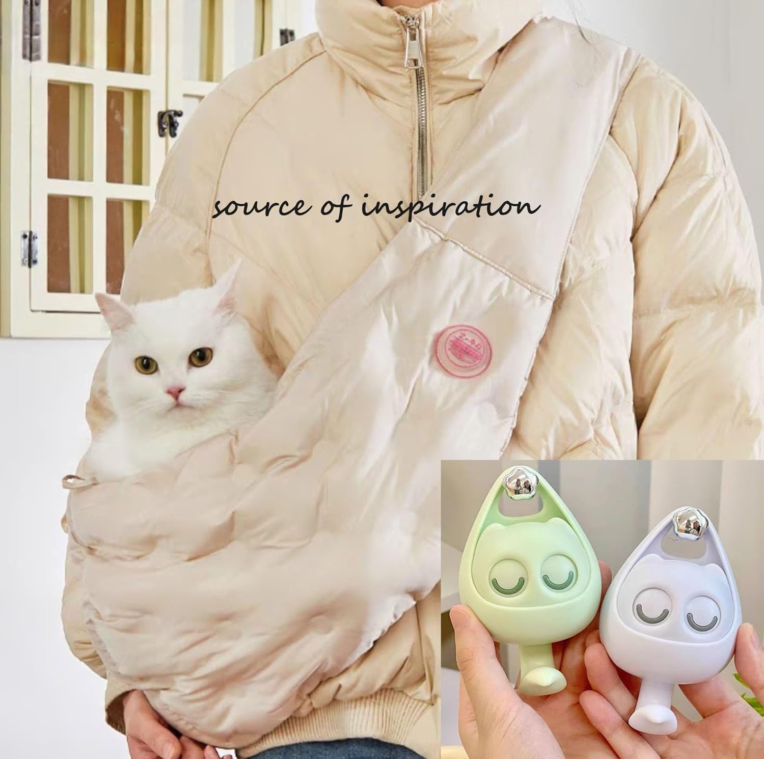 AMZWISH 2 ganchos de gato para pared, bonito gancho adhesivo para decoración de habitación de niñosoficina, bolsa creativa para abrigo, bolso,
