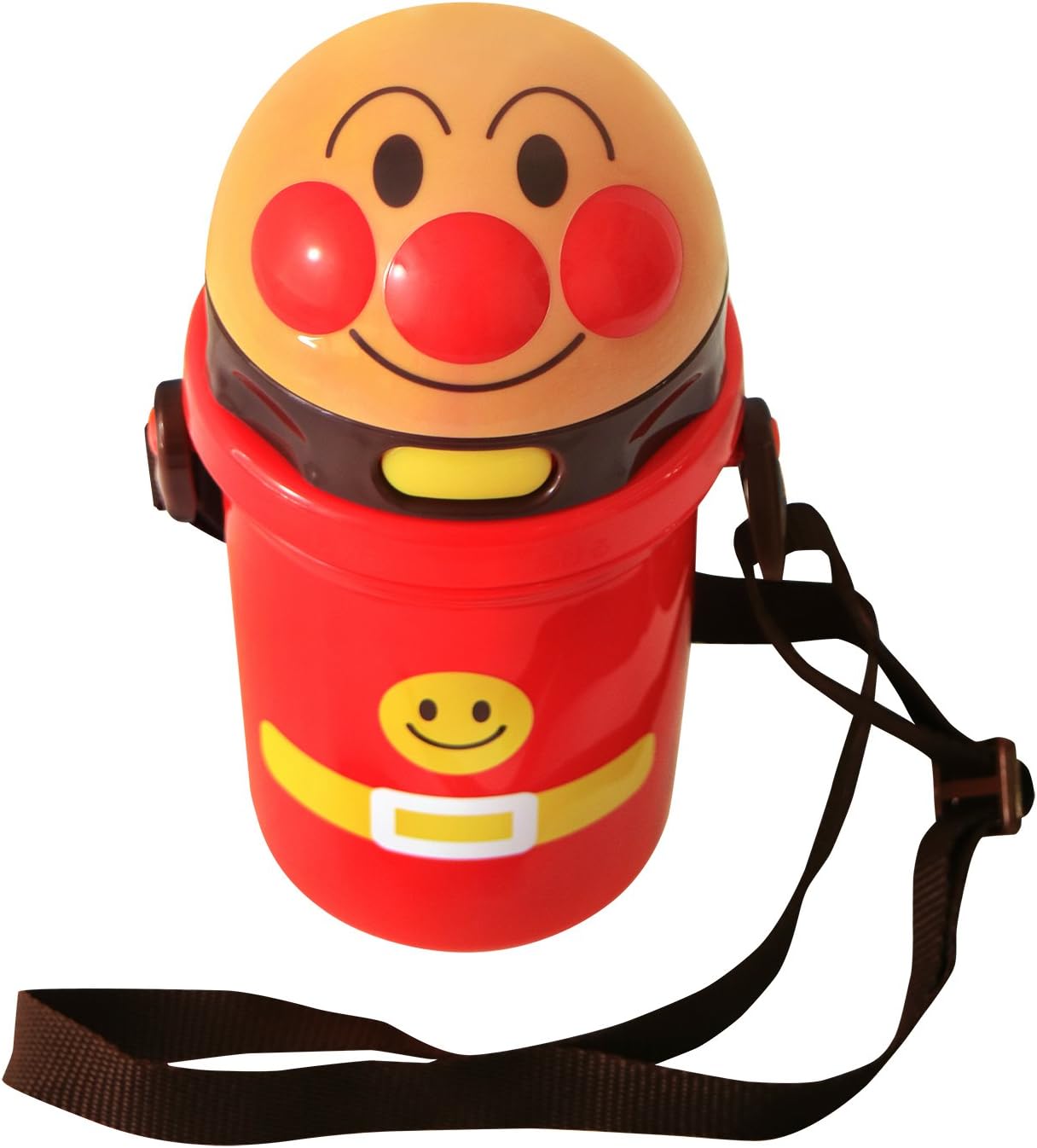 (LEC) Anpanman – Botella de agua troquelada con pajilla, 13.5 onzas líquidas (13.5fl oz) (nuevo modelo)