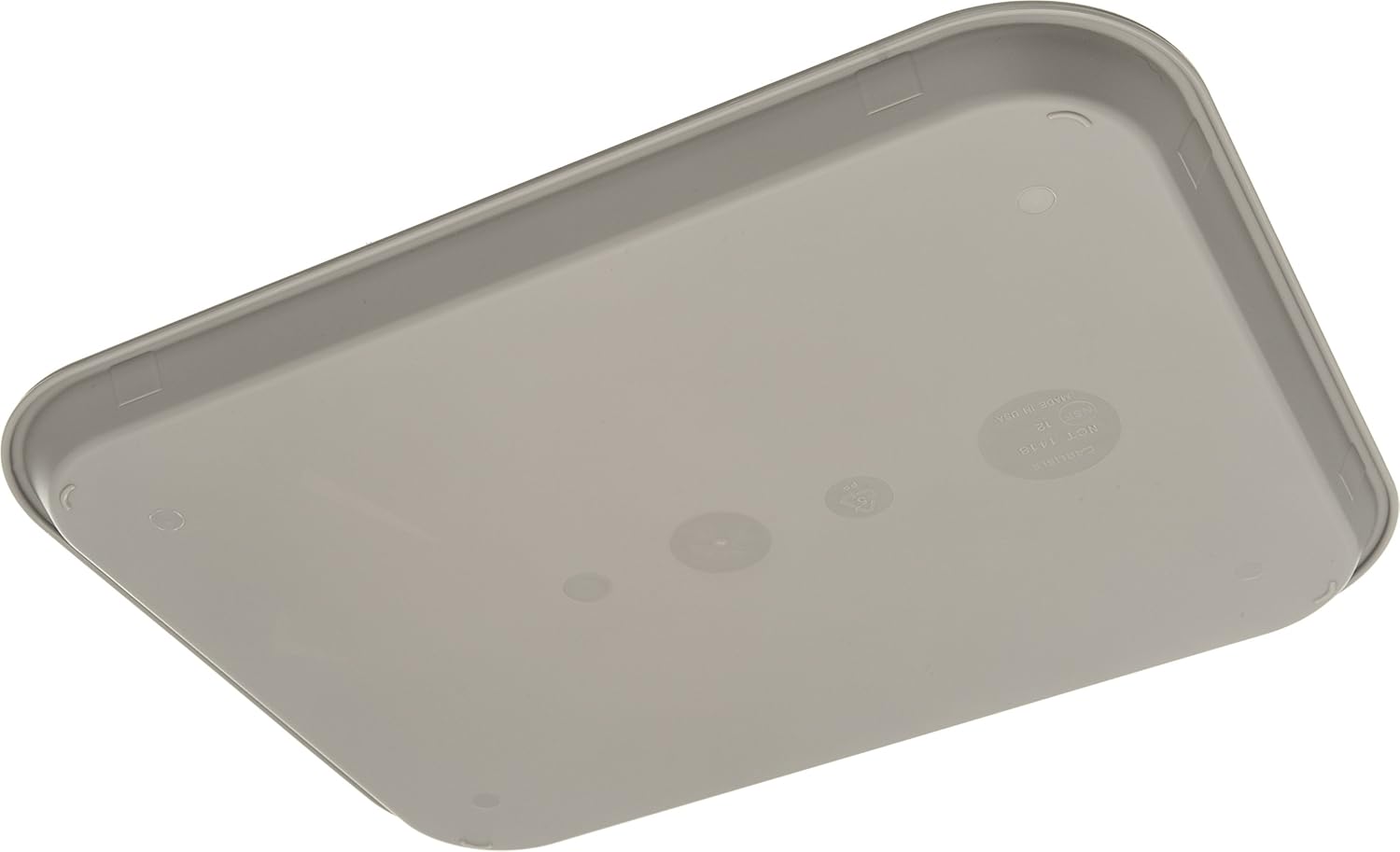 Carlisle FoodService Products Bandeja de plástico para comida rápida, 14 x 18 pulgadas, gris (paquete de 2)