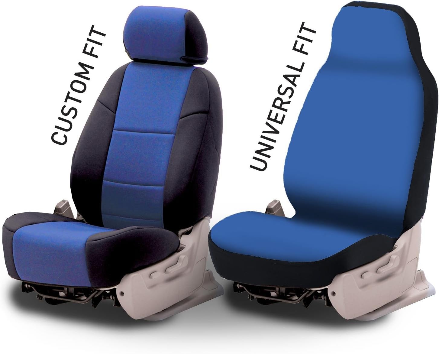 Coverking Funda de asiento de cubo de respaldo alto delantero 5050 para modelos seleccionados Mazda Miata – Neosupreme Solid (negro)