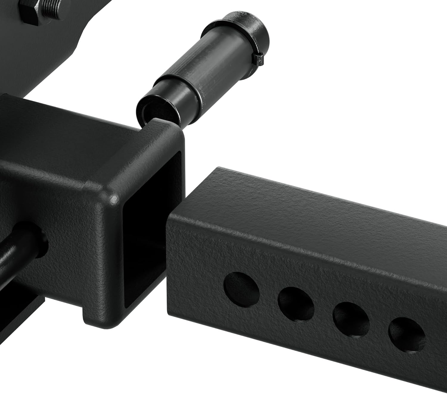 Remolque universal con luz LED para receptor de 2 pulgadas, compatible con camionetas, cuatrimotos, SUV, camionetas, con pernos en U estabilizan y