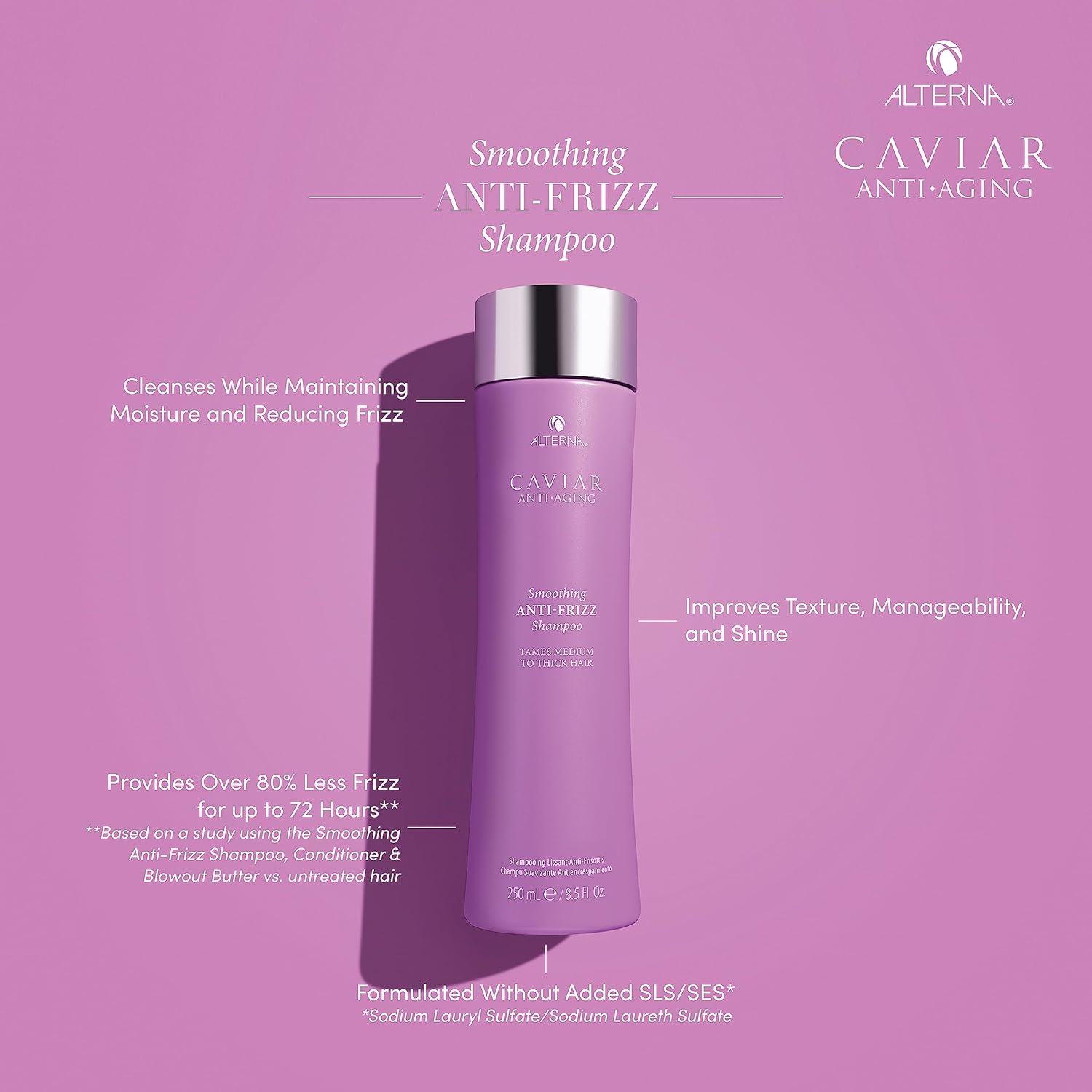 Alterna Caviar Champú Anti-Envejecimiento Anti-Frizz Champú Unisex 33.8 onzas líquidas