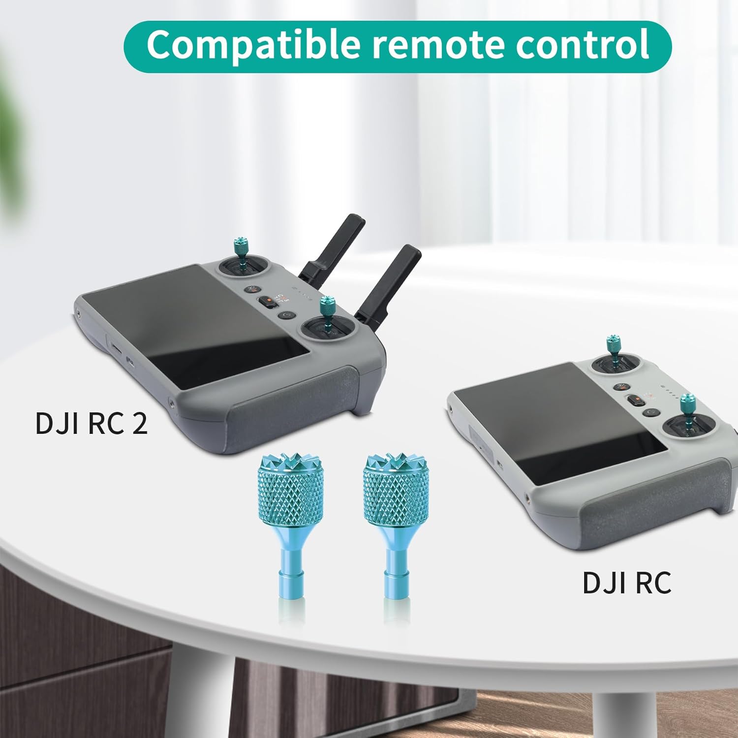 Hanatora Joysticks Stick para DJI RC, RC 2 (Air 3, Mini 43 Pro, Mini 3, Mavic 3 ClassicPro Drone Controller), control remoto Joy Sticks Thumb