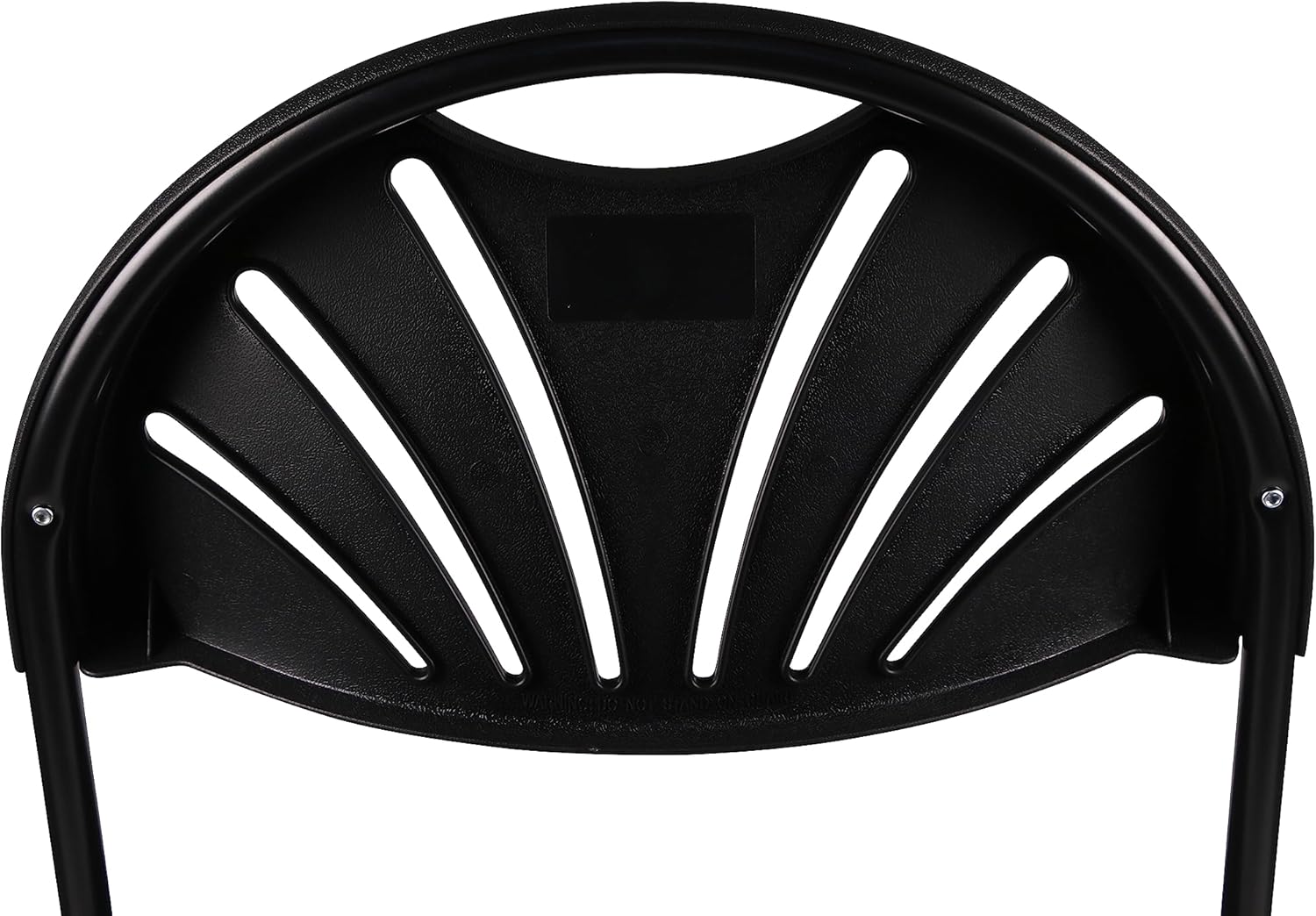 BTEXPERT Juego de 2 sillas plegables de plástico para eventos de alta capacidad, con marco de acero, color negro, para bodas, fiestas