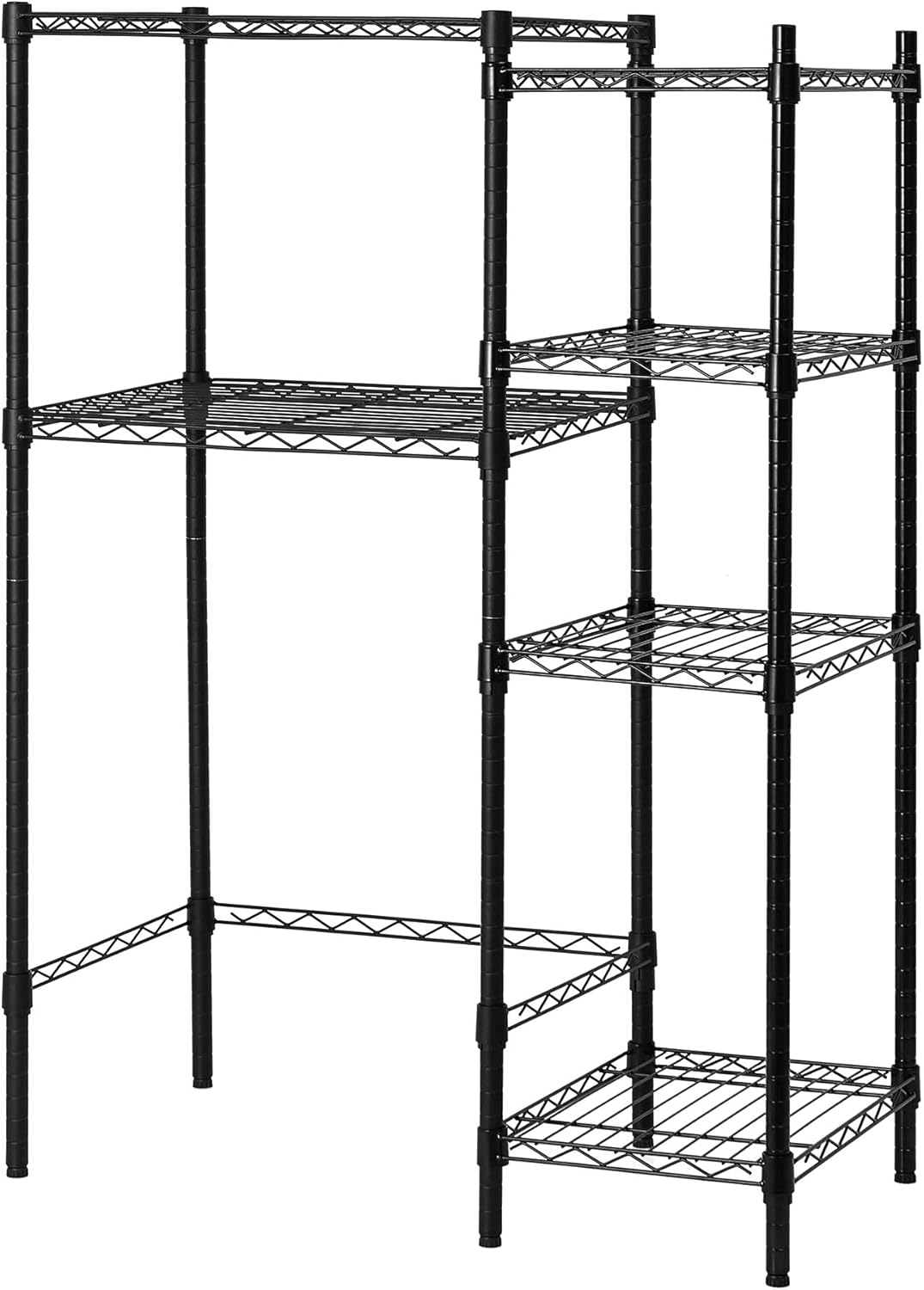 DormCo Suprima – Mini estante Supreme con estantería suprema, color negro, 4 estantes adicionales (ahorro de espacio)