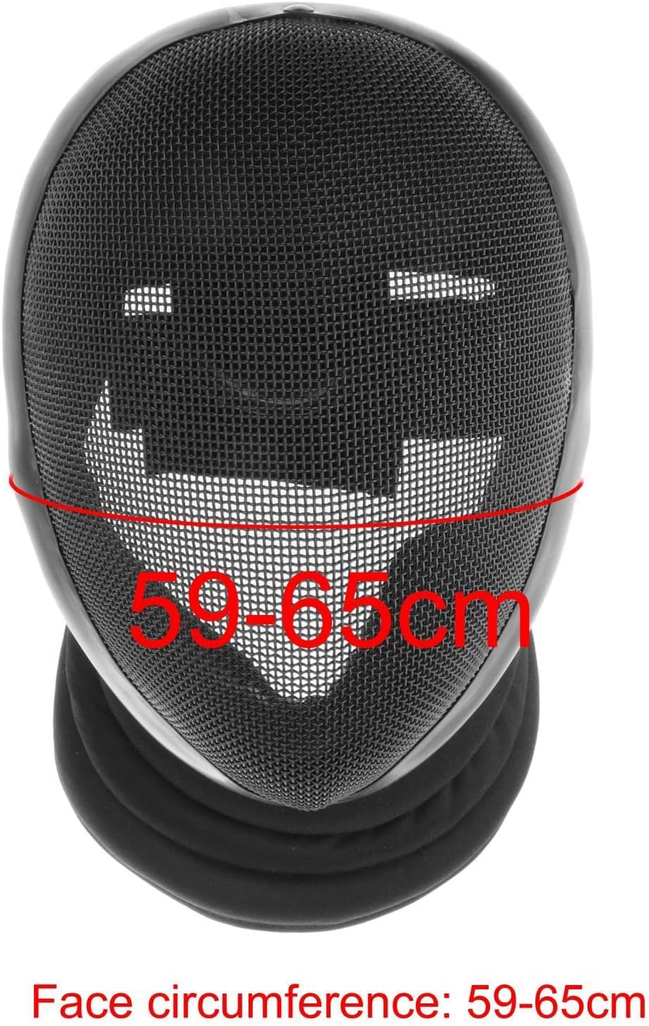 Generic Protección facial multifunción comodidad con equipo de espada portátil acolchado, casco de esgrima para competición de máscaras, suministros