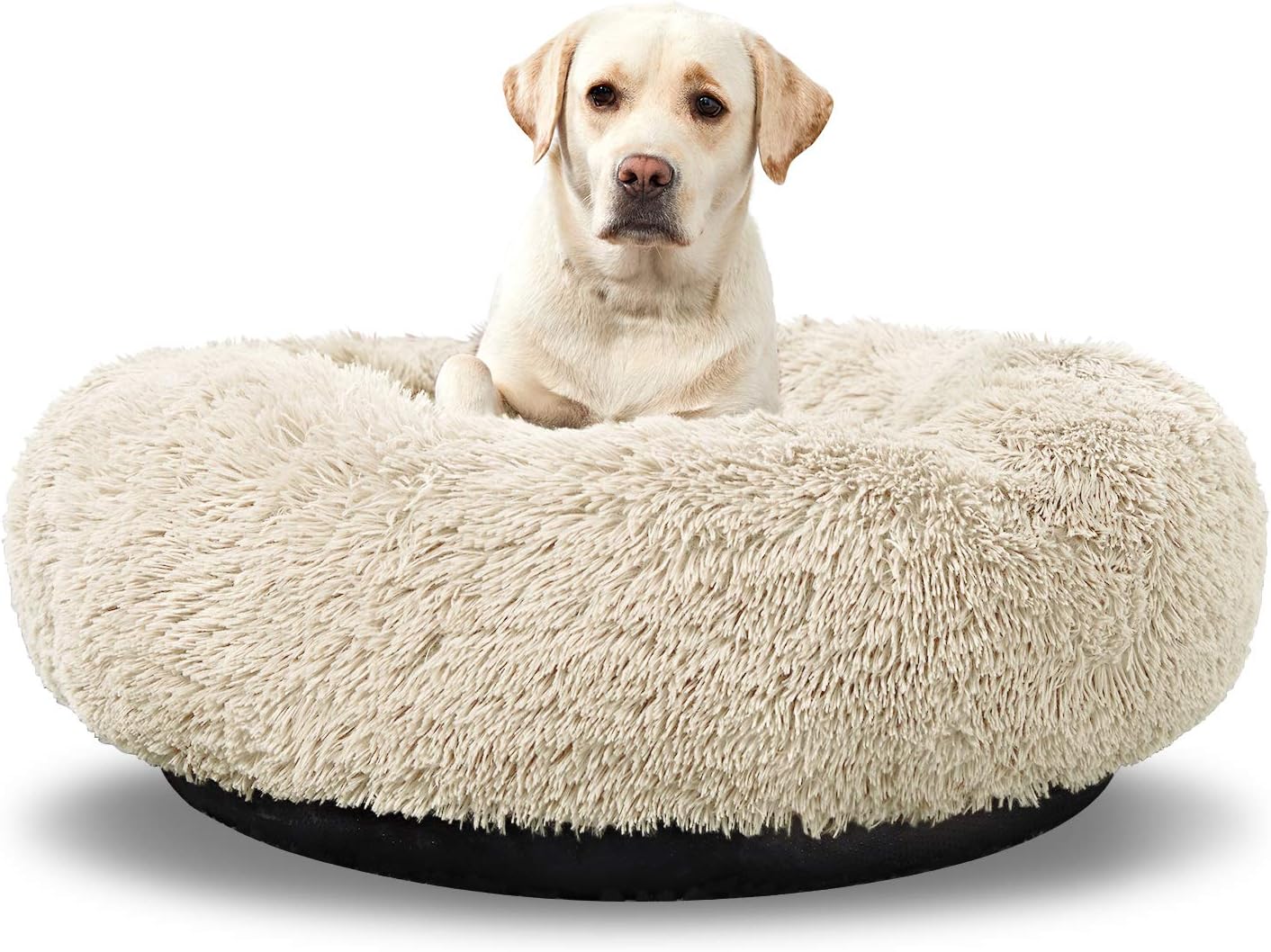 ANWA – Cama redonda para perro mediano, lavable, cama tipo dona para perro grande, cómoda, acogedora y relajante