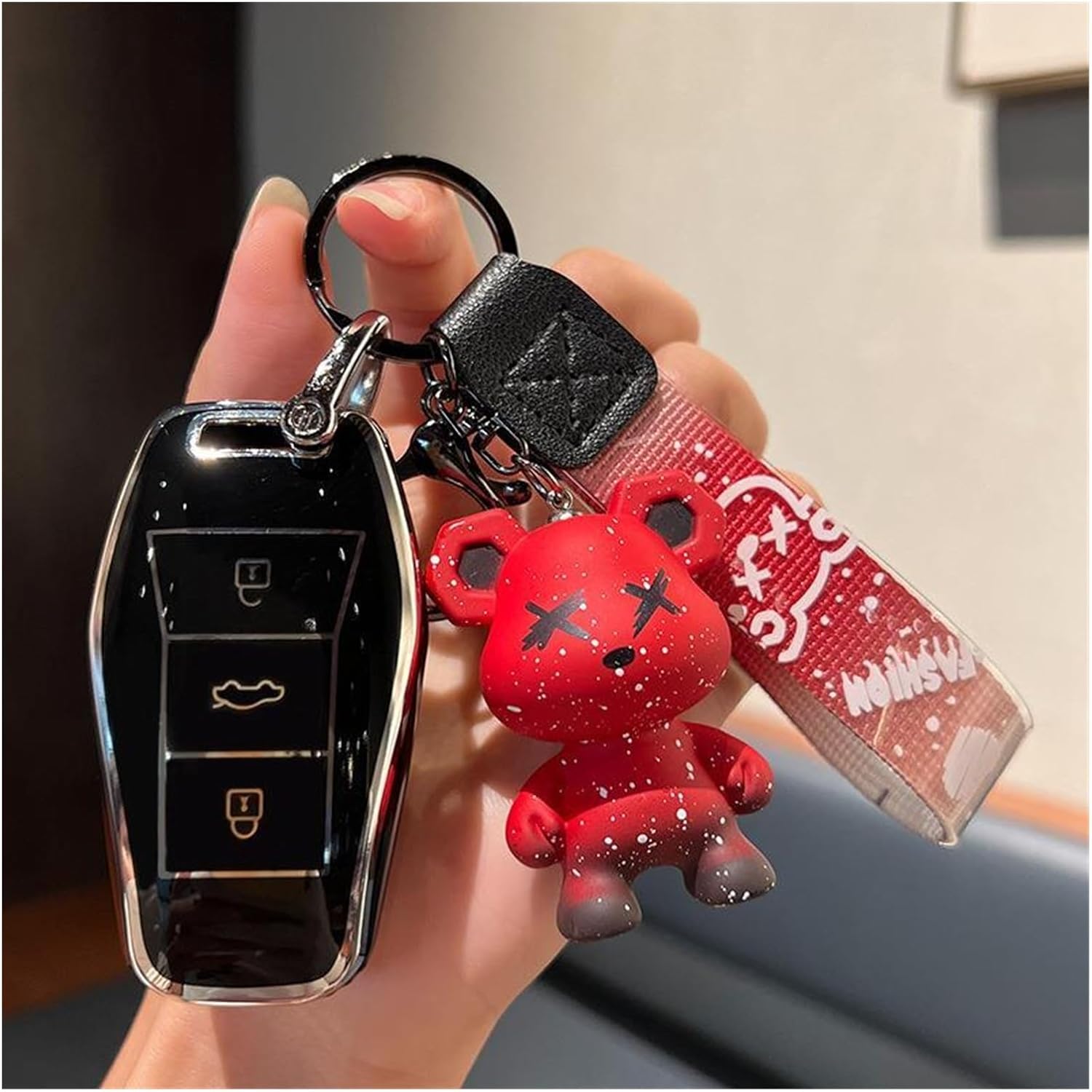 Funda para llave de coche TPU compatible con VW SOL E10X QX X8 E50 X6 A5E50A E40X Qx JAC X7 S. OL X4 Carcasa para llave de coche (color  como en la