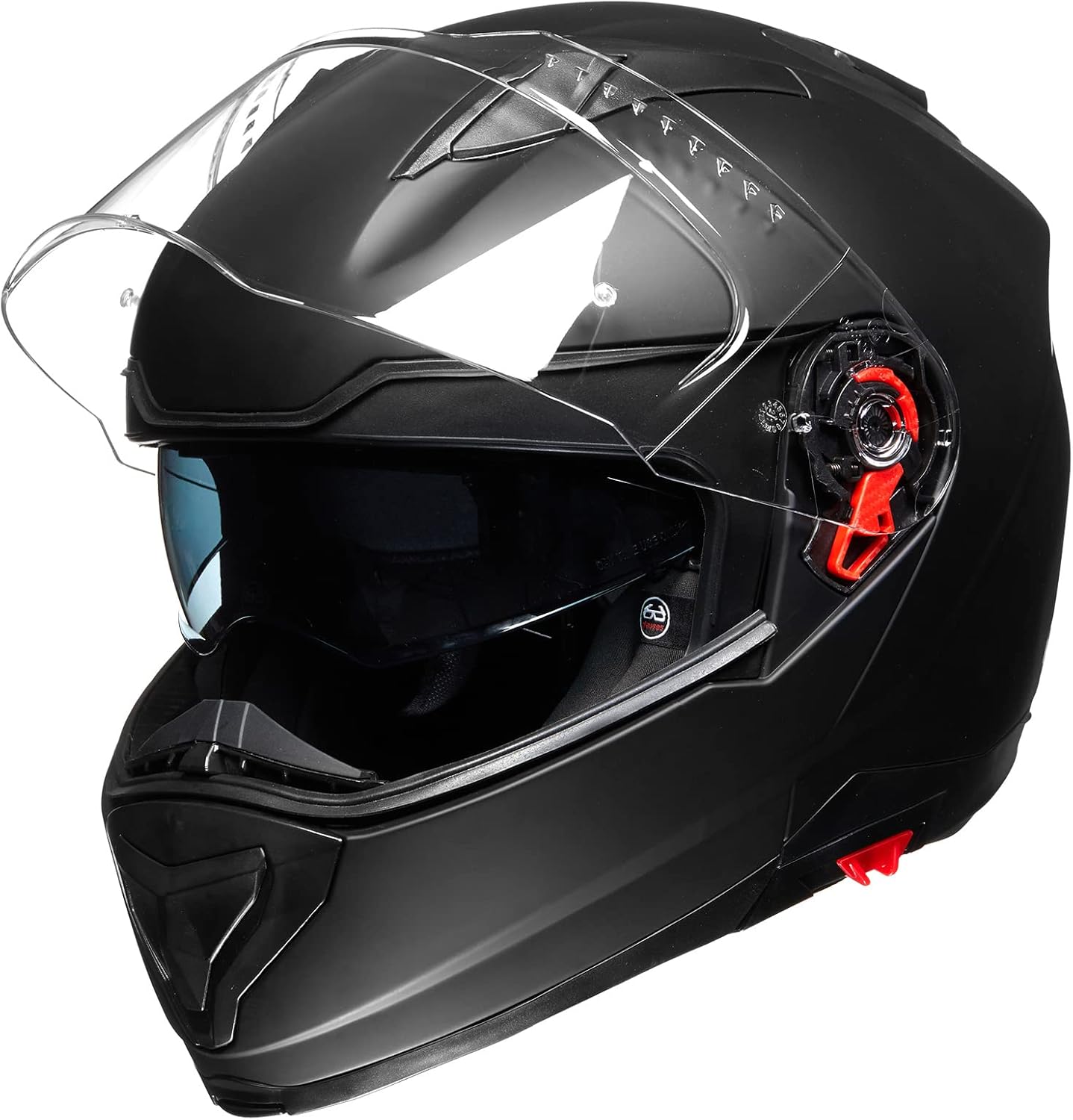 ILM Cascos modulares de motocicleta para adultos y hombres, casco de motocicleta de cara completa abatible, casco de motocicleta con pinlock DOT