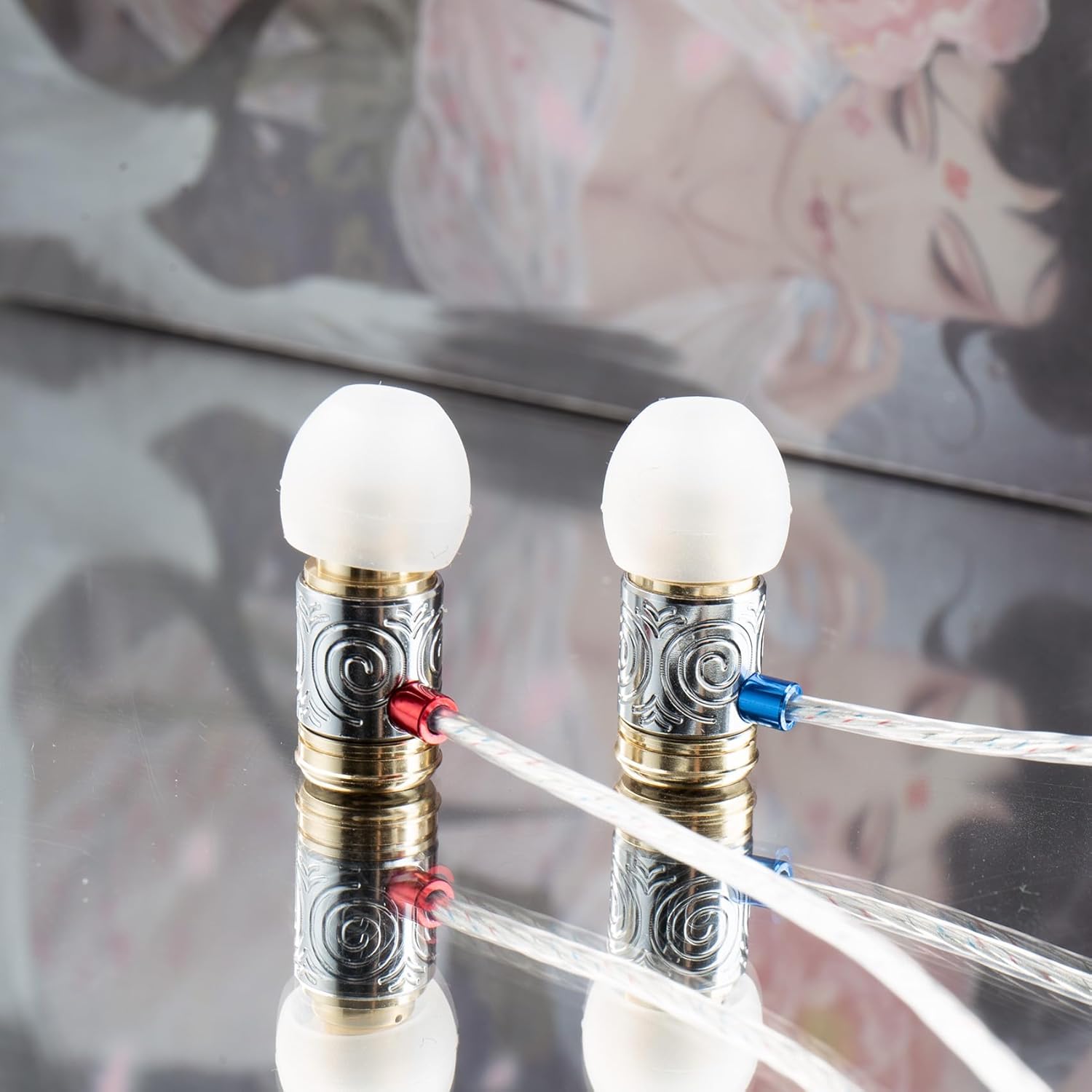 Kinboofi TANGZU Princess ChangLe – Monitor IEM para Systerm, auriculares con cable de calidad de alta fidelidad sin micrófono, auriculares