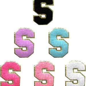 6 parches de letras de felpilla autoadhesivas para bolsas, parches de letras universitarias de 2 pulgadas para ropa y sombreros, calcomanías de 6 parches de letras de felpilla autoadhesivas para bolsas, parches de letras universitarias de 2 pulgadas para ropa y sombreros, calcomanías de