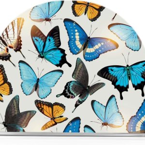 Hermoso soporte de servilleta de acrílico de mariposa transparente para mesa de cocina, soporte decorativo moderno para el hogar Hermoso soporte de servilleta de acrílico de mariposa transparente para mesa de cocina, soporte decorativo moderno para el hogar
