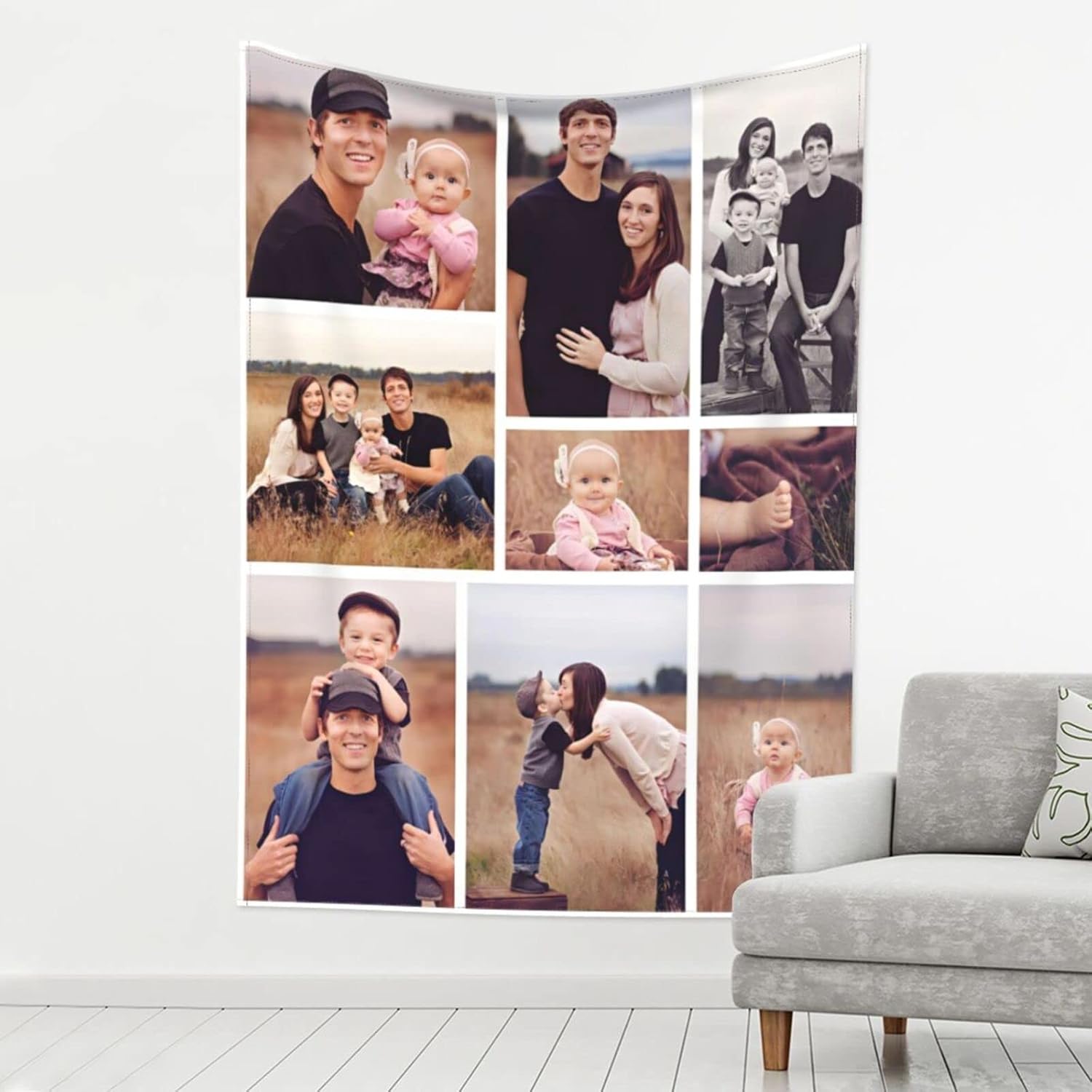 Tapices personalizados con imágenes y texto. Personaliza tus propios tapices de collage, decoraciones de pared, tapices para decoración del hogar,