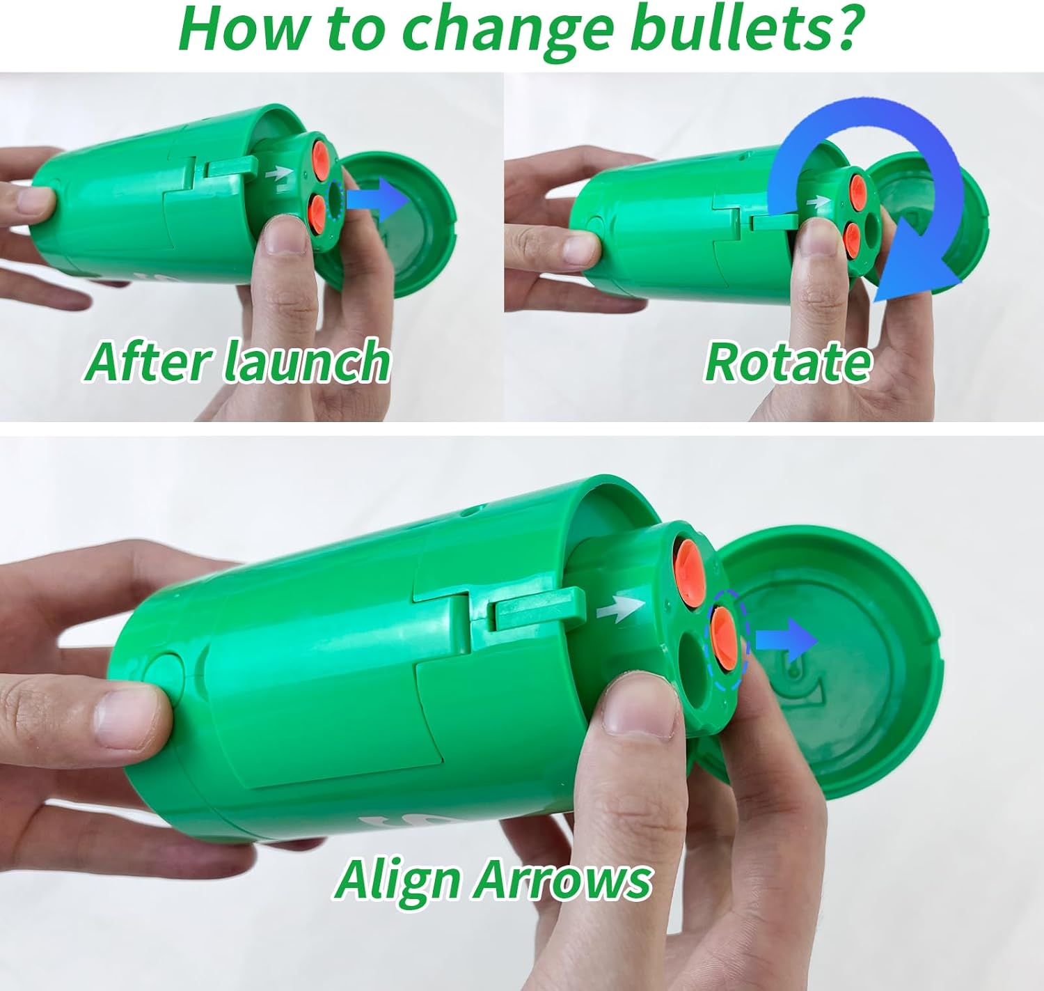 AGM MASTECH Pistola de juguete transformadora de latas de soda, dispara dardos de espuma suave, incluye objetivo de disparo, regalo ideal para niños