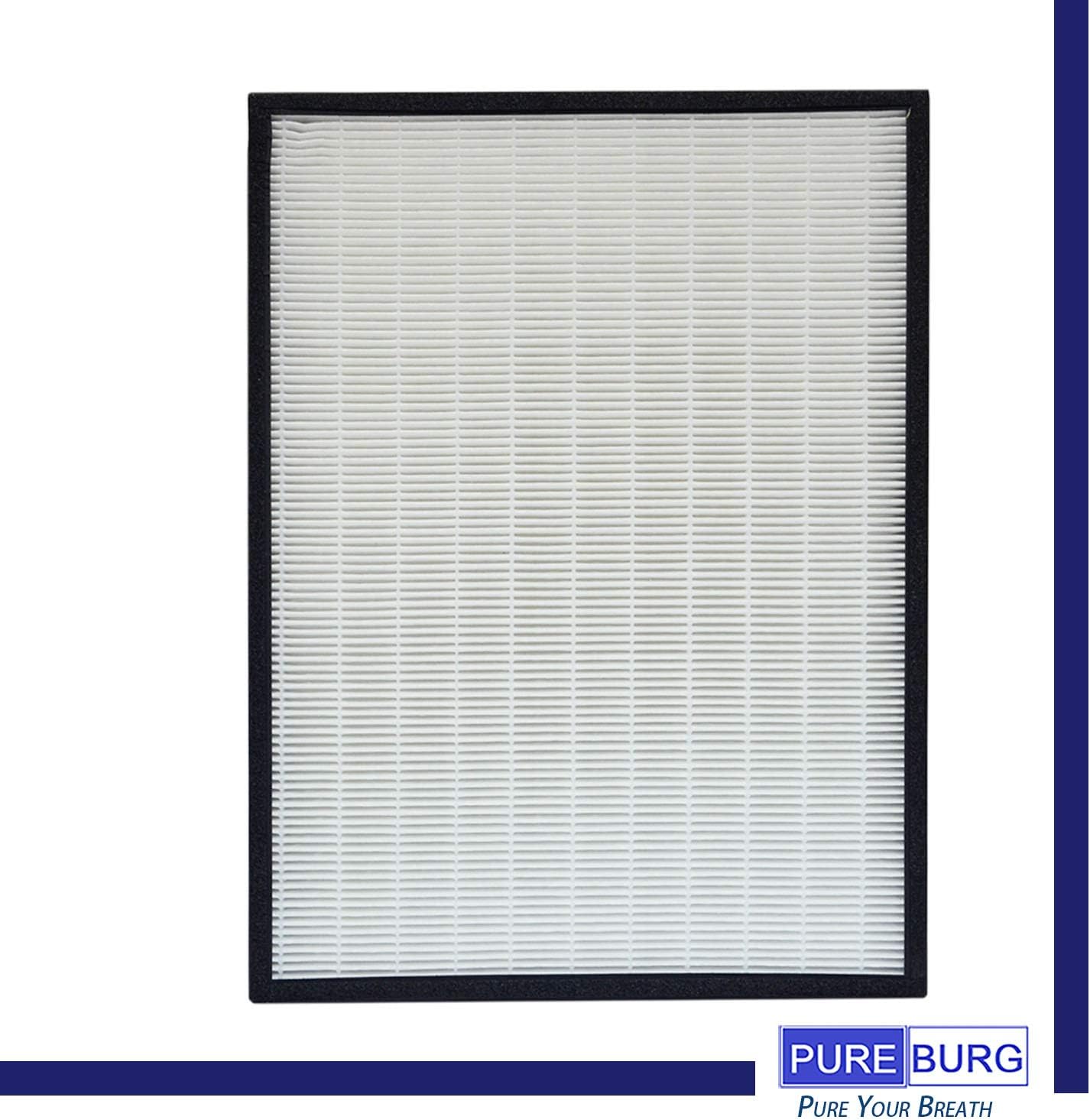 PUREBURG Filtro HEPA de repuesto compatible con purificadores de aire Rabbitair BioGS BioGP SPA-421A SPA-582A, H13 Air Clean Dust PM2.5 Olor Humo