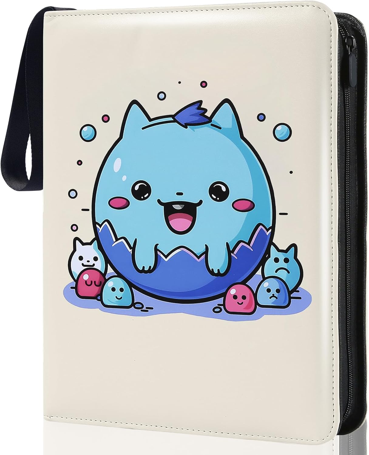 Carpeta para tarjetas coleccionables de 440 bolsillos, álbum Yegyalm de 4 bolsillos con 440 bolsillos con 55 fundas extraíbles, impermeable y