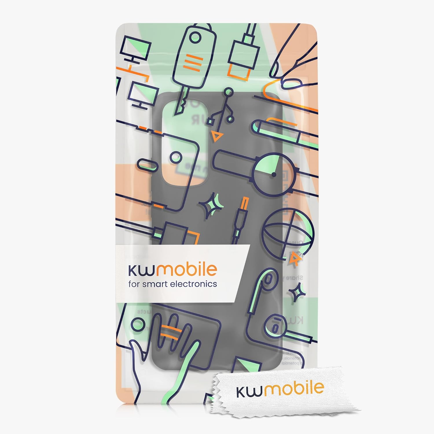 kwmobile Funda compatible con Motorola Edge 30 – Funda protectora de silicona TPU suave y delgada, color negro mate