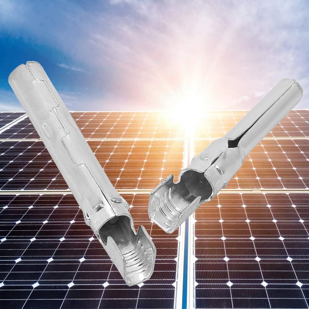 Hapivida Conectores de cable de panel solar, 10 pares de conectores de extensión macho hembra de 20 a 30 A, kit de conectores de extensión de cobre